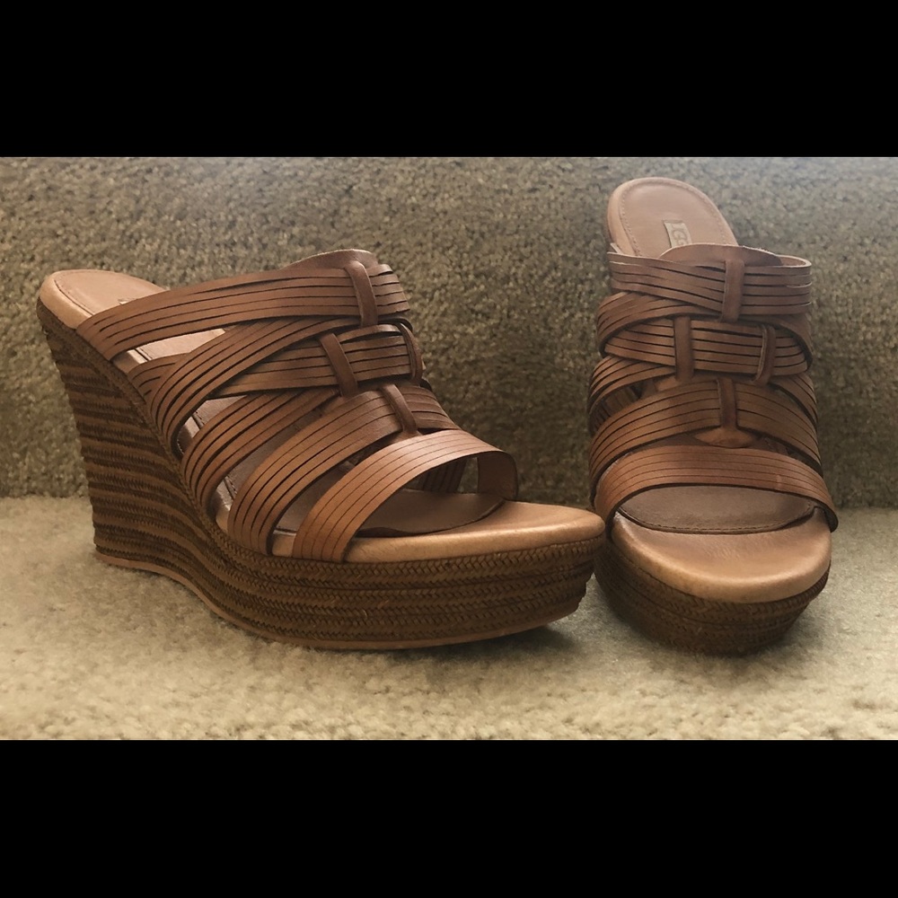 Ugg Brand Brown Wedges